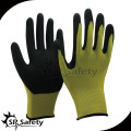 SRSAFETY Guantes de nitrilo con recubrimiento amarillo guantes de trabajo / guantes de acabado de arena